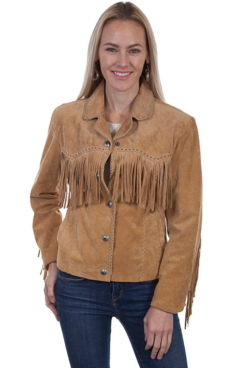 Scully Suede Fringe Jacket Old Rust