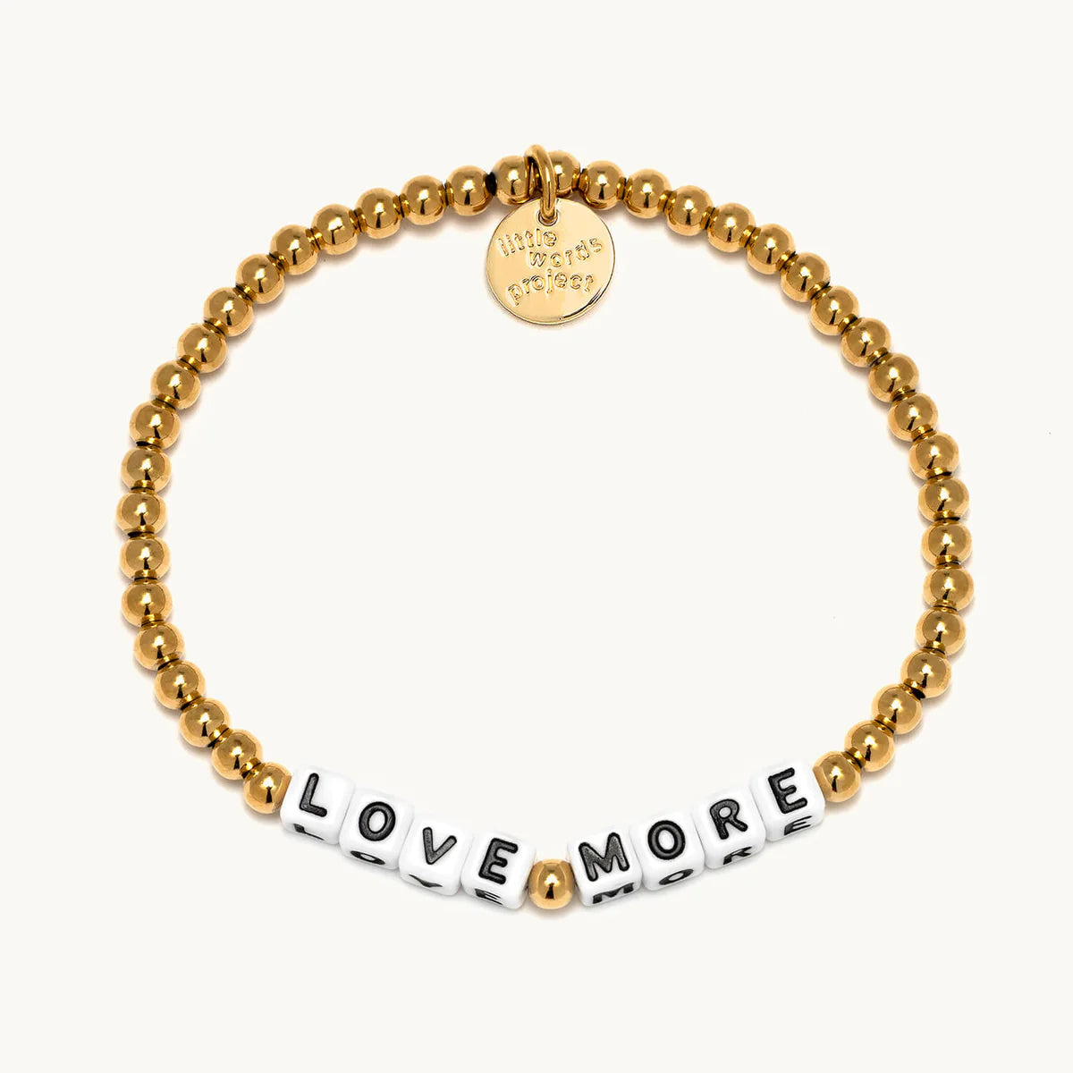 White-Love More-Gold Plated