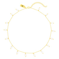 Marleigh Pearl Necklace Gold - Beau Kisses