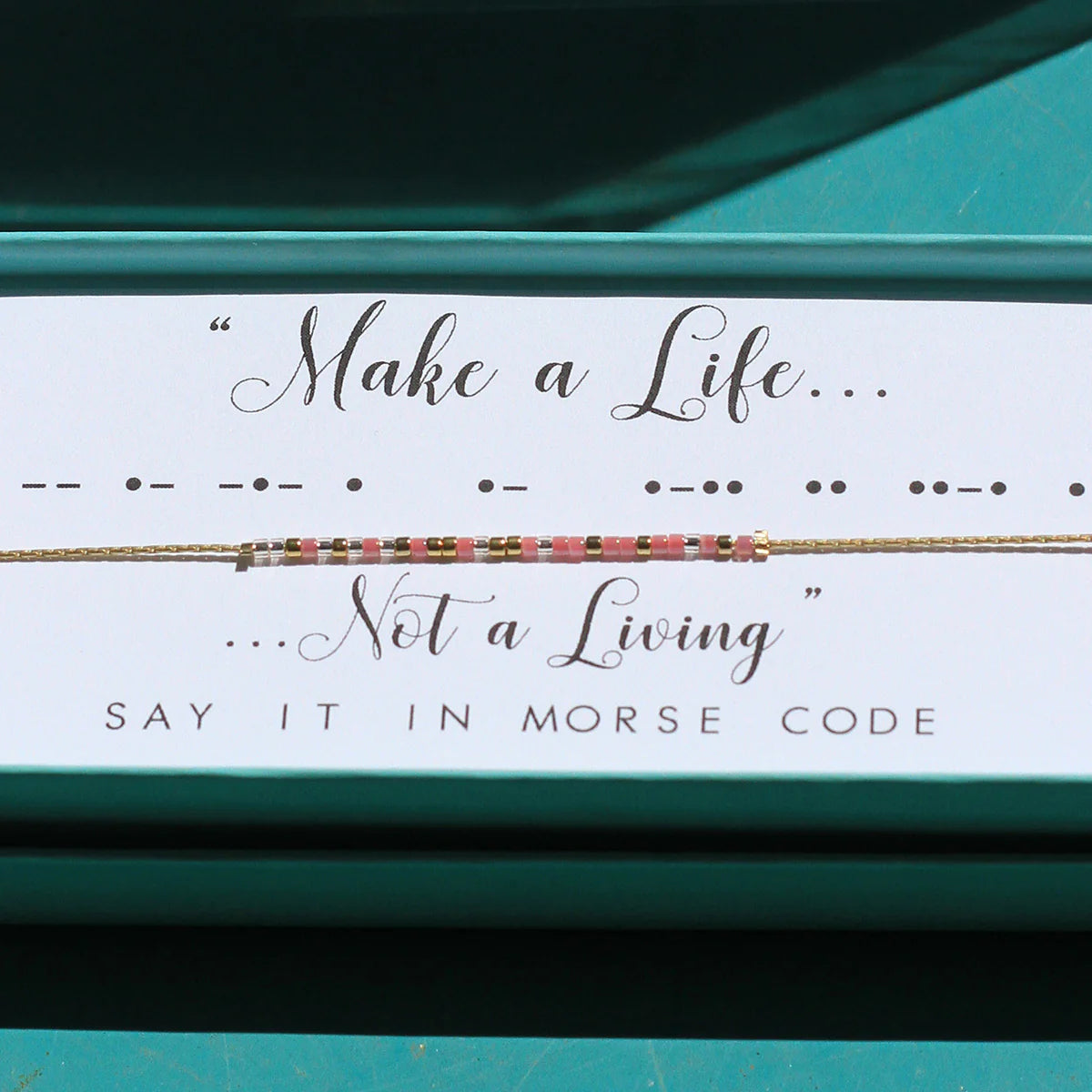 Say It In Morse Code Necklace Make A Life Dolly - Beau Kisses