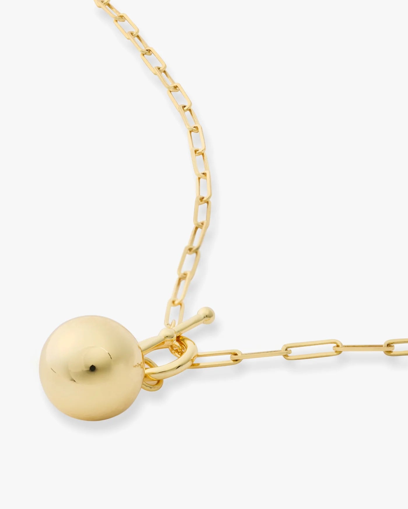 Life's a Ball Pendant Necklace Gold