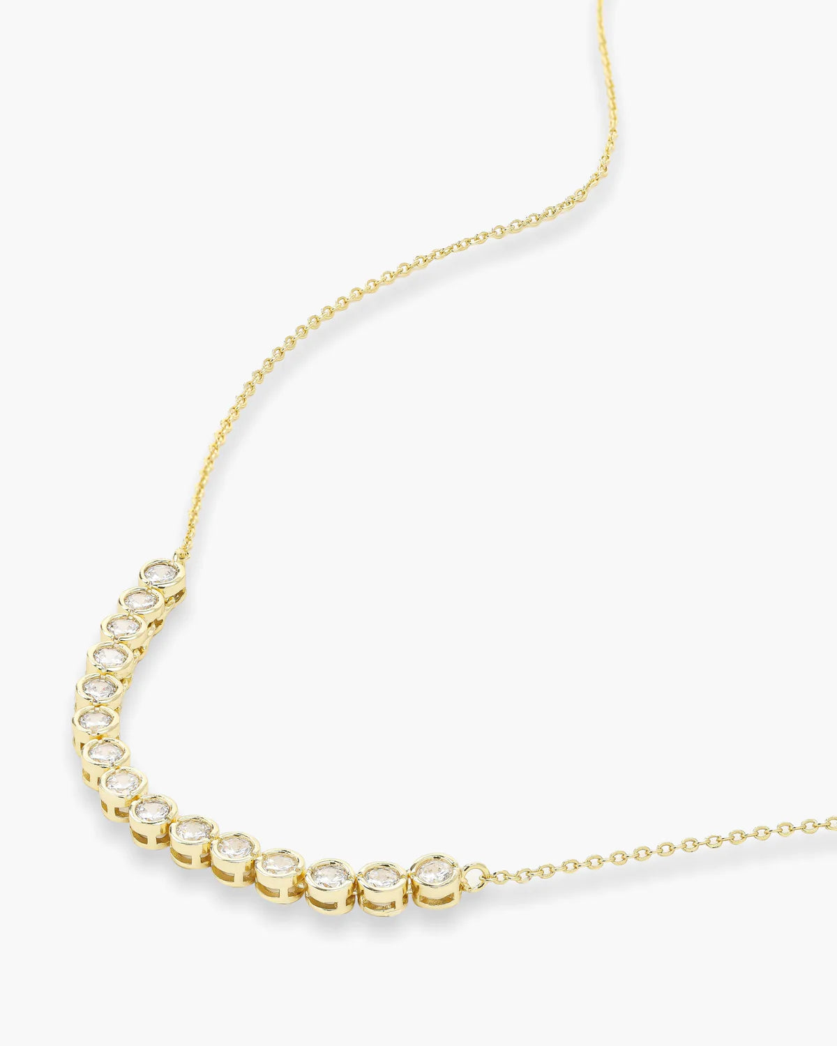 Baroness Tennis Chain Necklace Gold