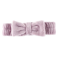 Plush Bow Headband Lilac Ash - Beau Kisses