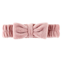 Plush Bow Headband Dusty Rose - Beau Kisses