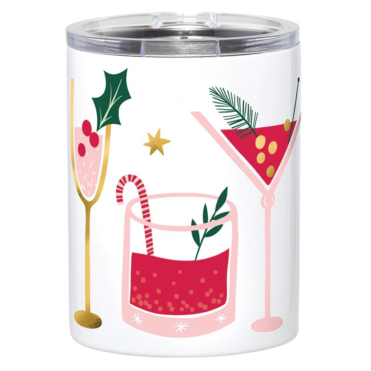 Stainless Steel Tumbler Holiday Drinks 12oz