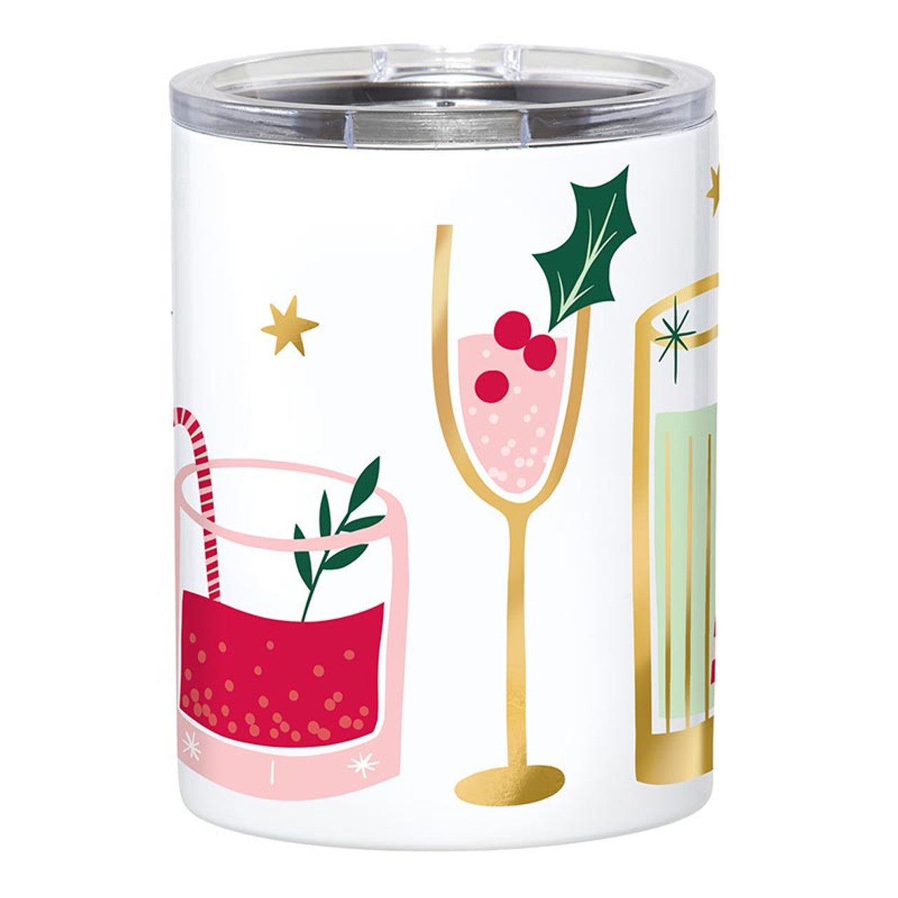 Stainless Steel Tumbler Holiday Drinks 12oz