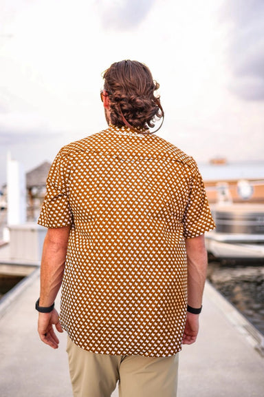 The Austin Burnt Orange Fishing Shirt - Beau Kisses