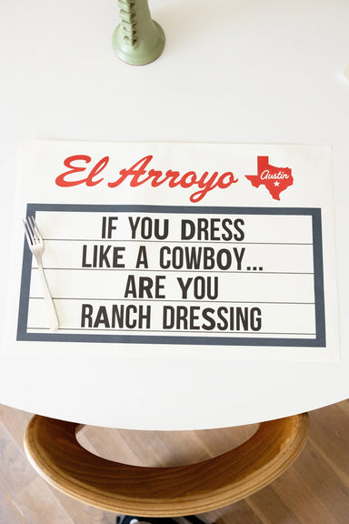 Disposable Placemats Set of 24 Ranch Dressing - Beau Kisses