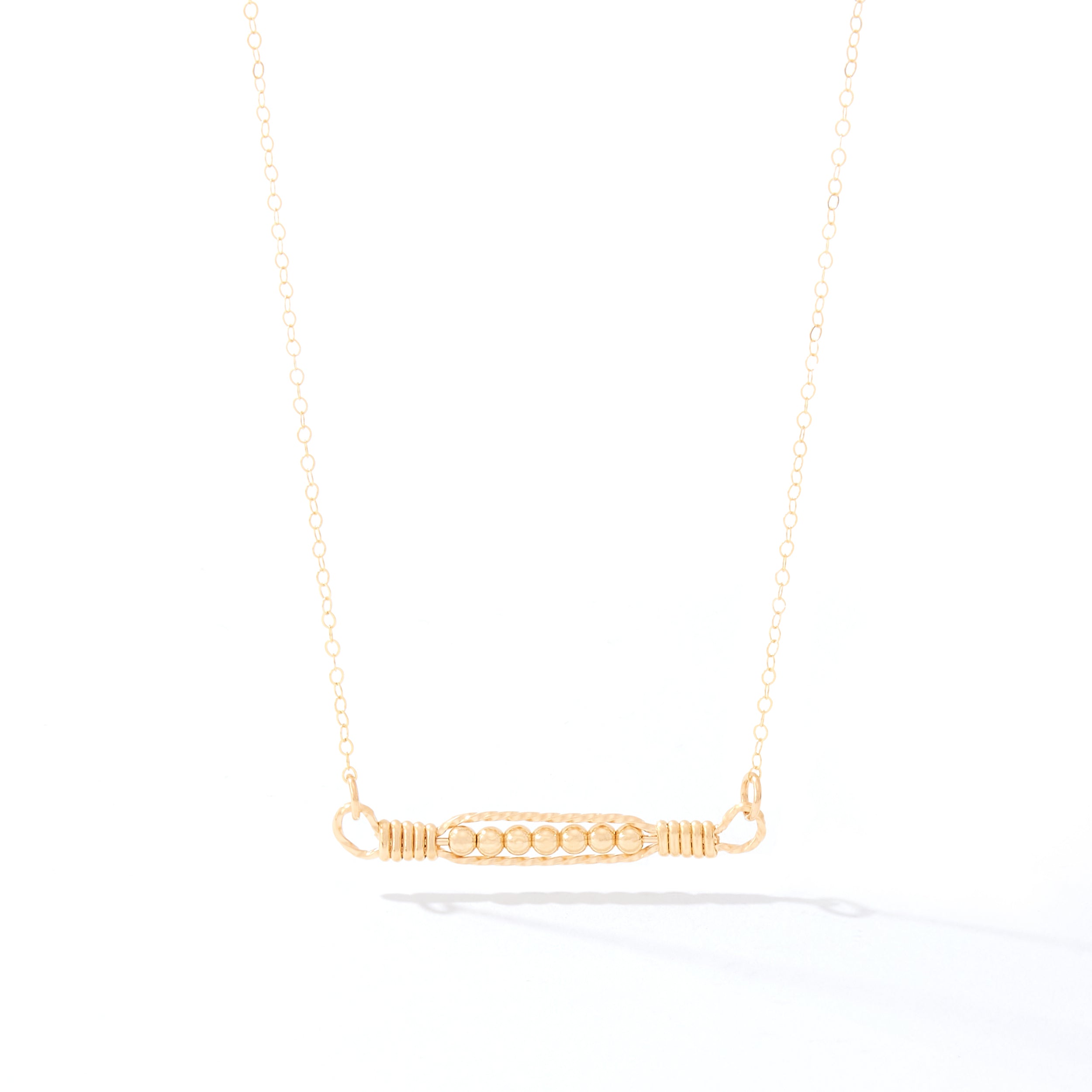 Power of Prayer Necklace 14K Gold, Gold Chain