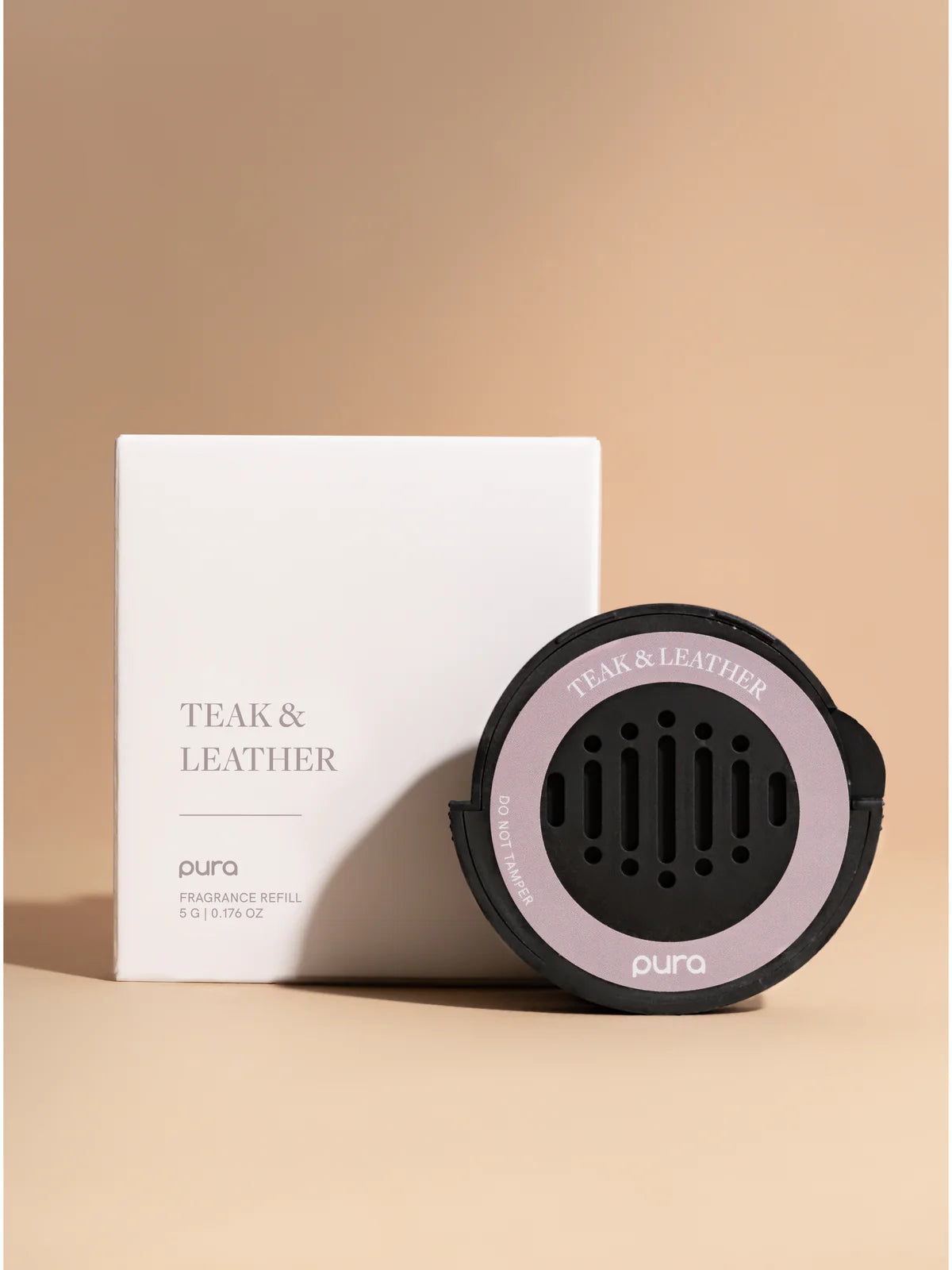 Pura Car Diffuser Refill Teak and Leather - Beau Kisses