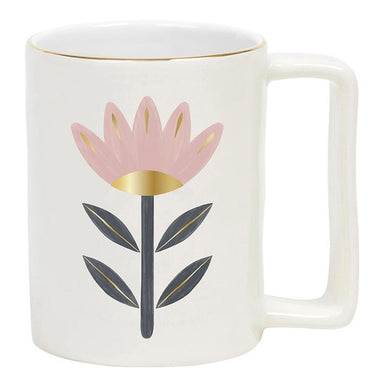 Flower Gold Foil Organic Mug - Beau Kisses