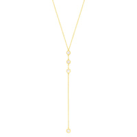 Ren Lariat Necklace Gold - Beau Kisses