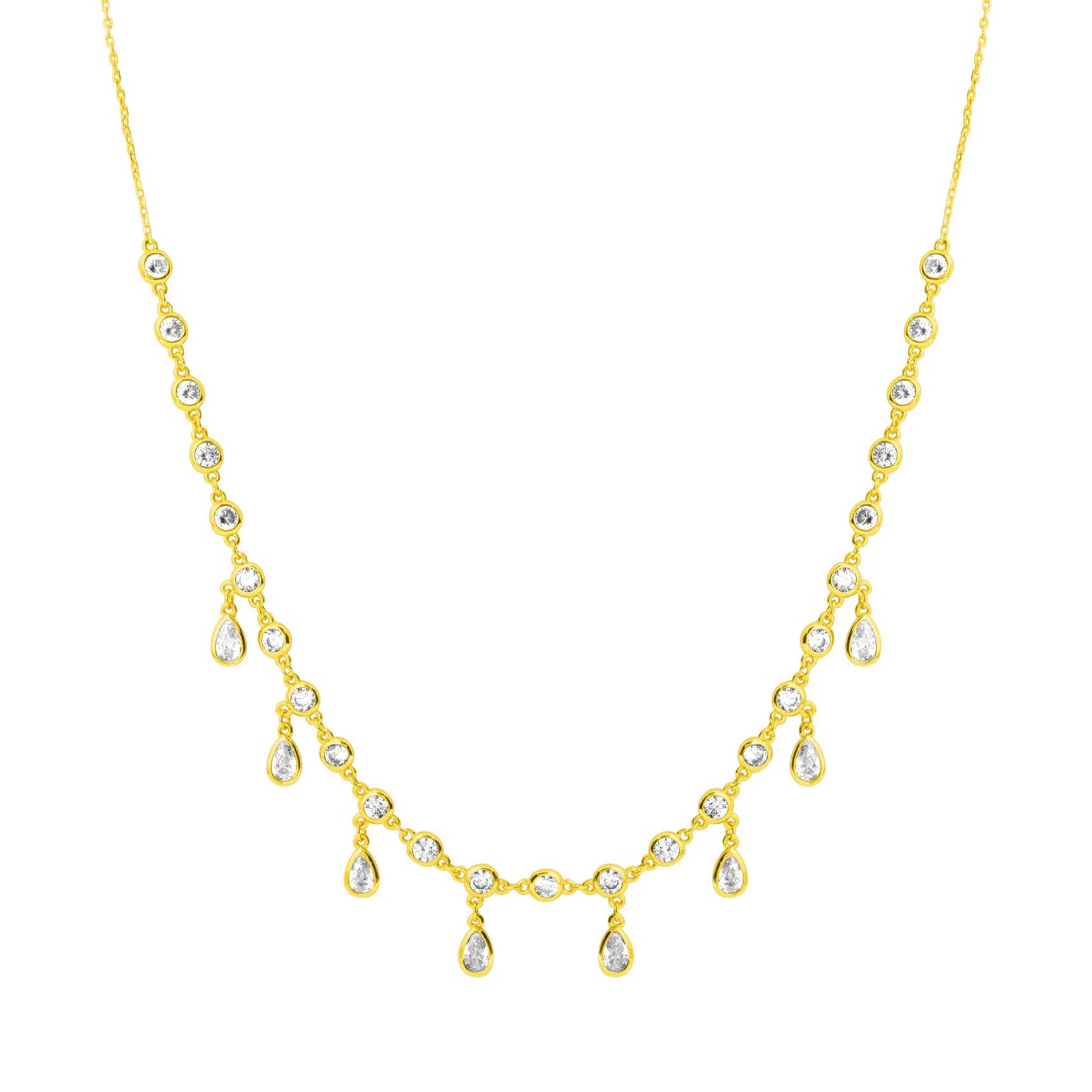 Sadie Shaker Necklace Gold - Beau Kisses