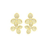 Sakura Earrings Gold - Beau Kisses