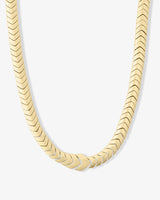 Serpent Herringbone Collar 16" Gold - Beau Kisses