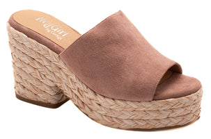 Corky's Solstice Open Toe Woven Wedge Blush