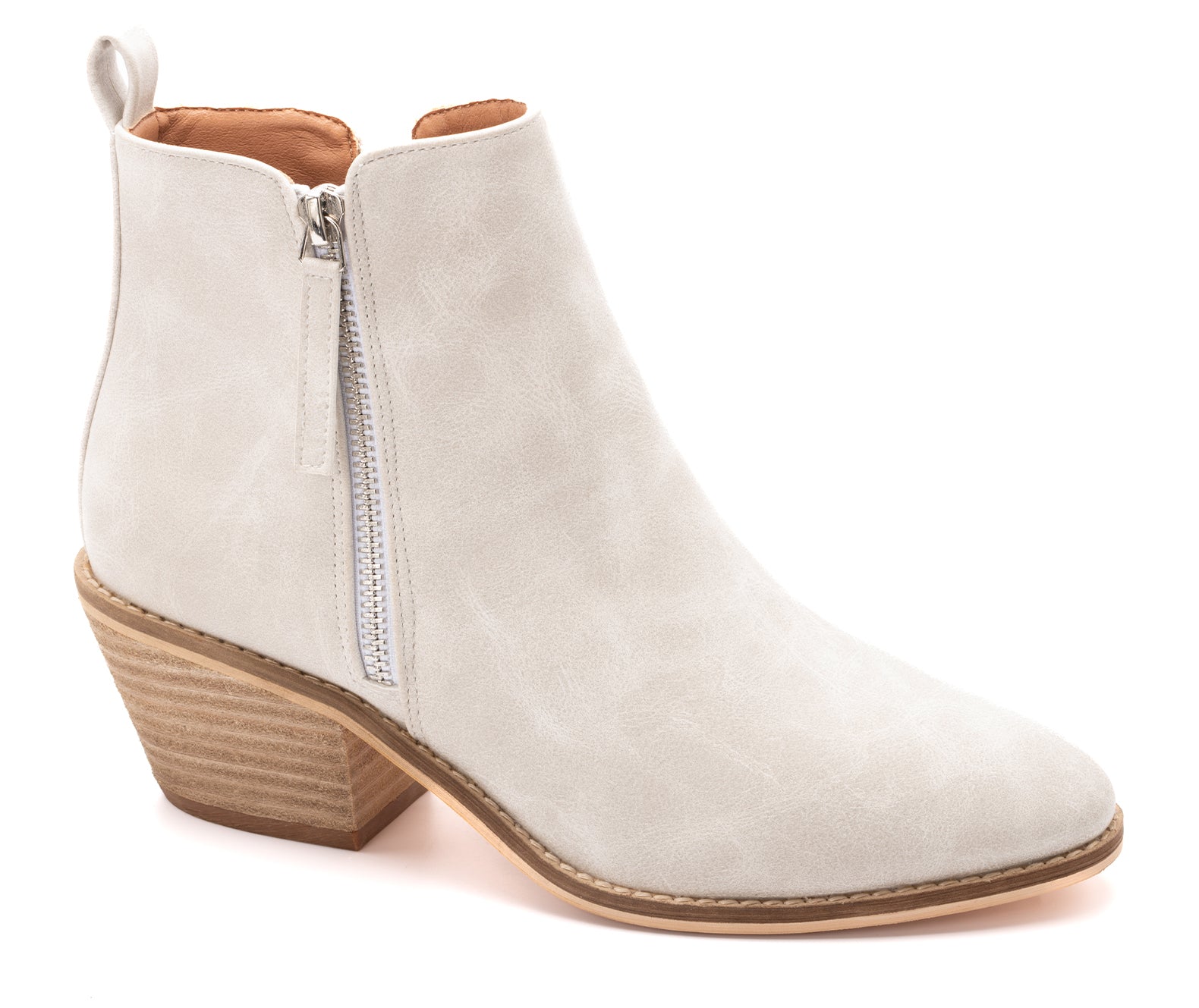 Corky's Spooktacular Booties Ivory Suede