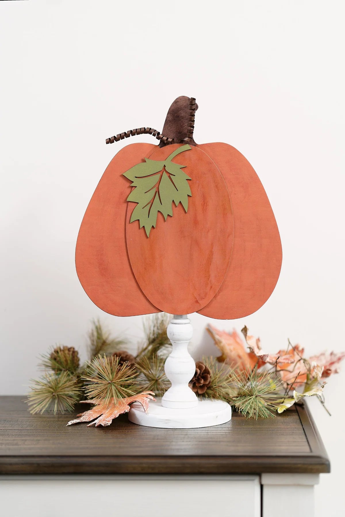 Rustic Pumpkin Topper - Beau Kisses