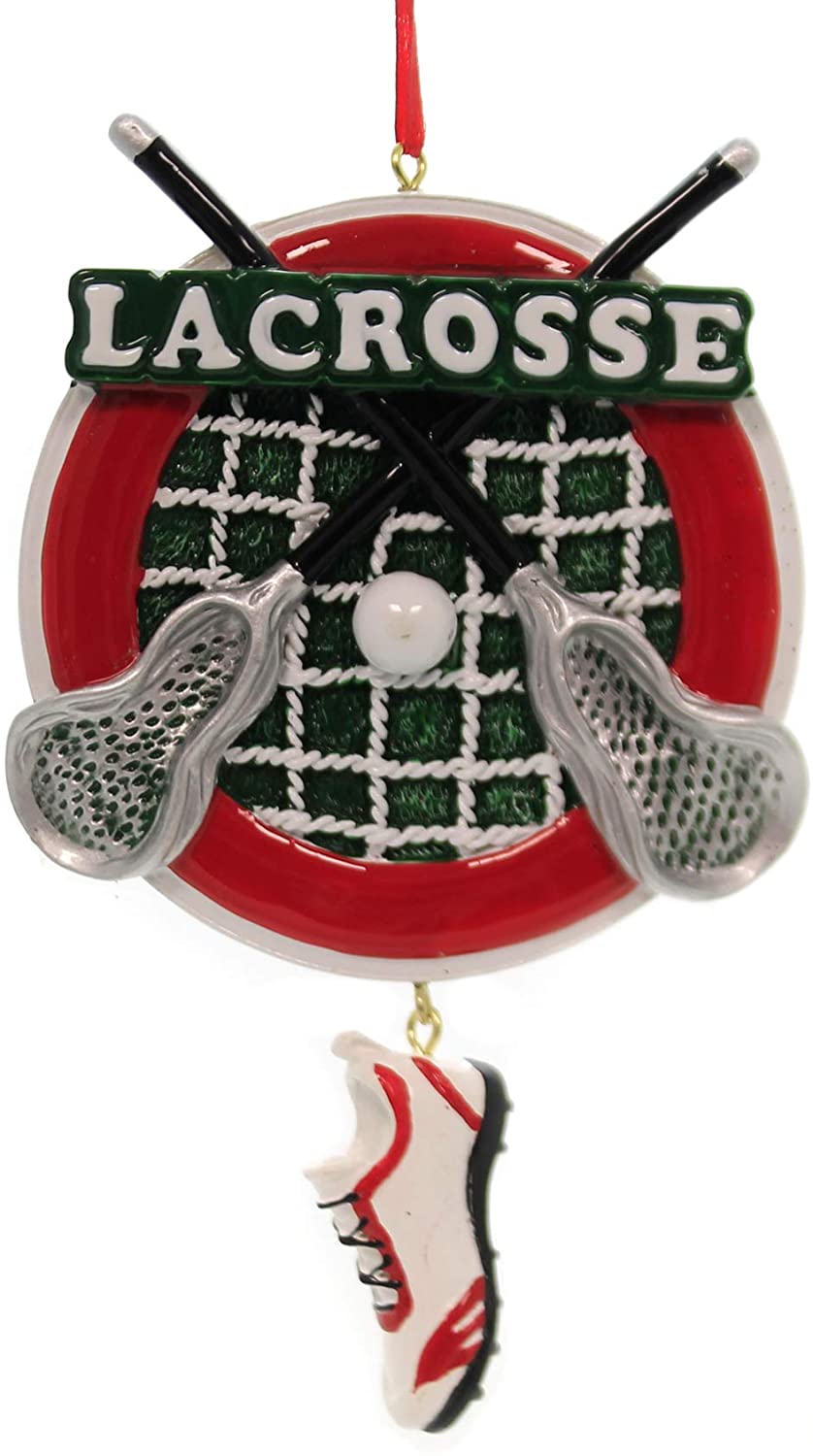 Lacrosse With Shoe Personalize Ornament