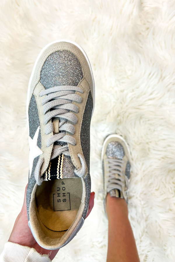 Paz Sneakers Pewter Glitter