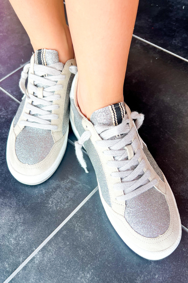 Paz Sneakers Pewter Glitter