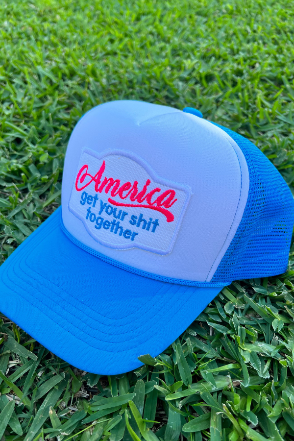Trucker Hat Foam "America Get Your Shit Together"