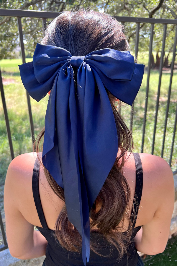 Large Satin Clip-In Bow