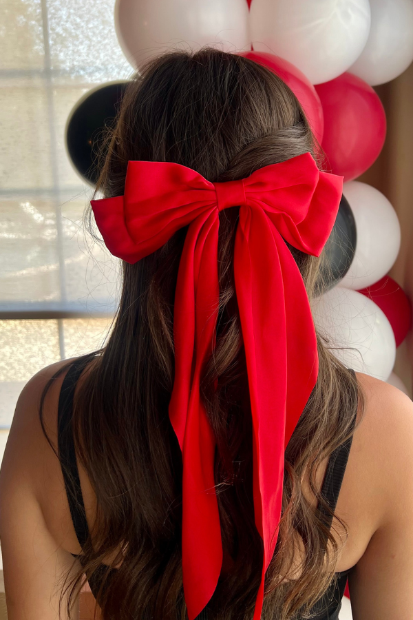 Large Satin Clip-In Bow