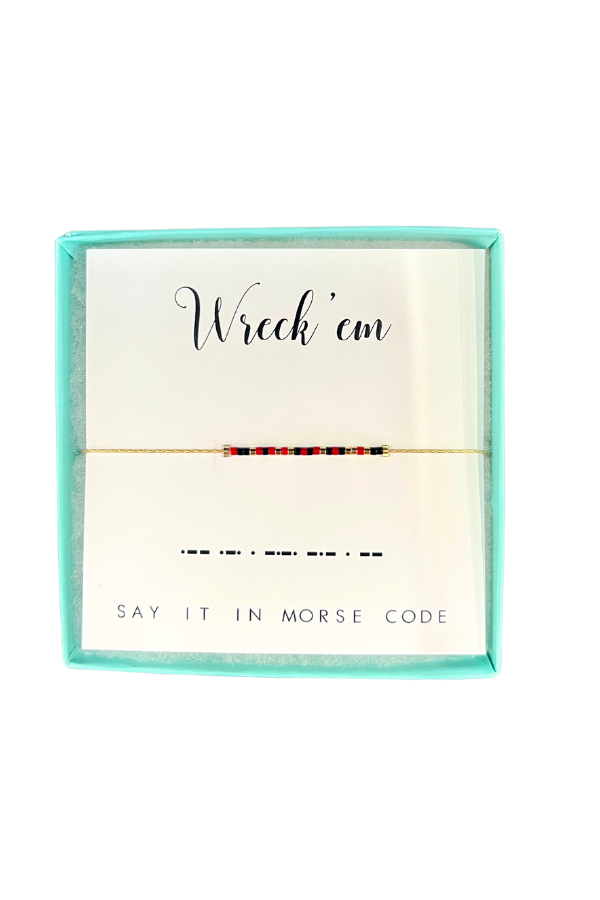 Say It In Morse Code Bracelet Wreck 'Em - Beau Kisses