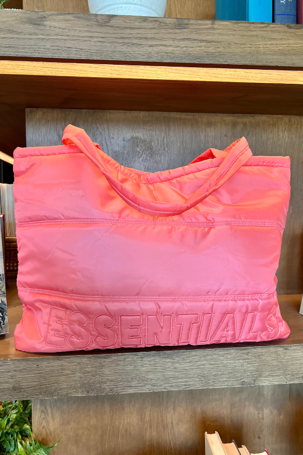 Carry All Puffer Tote Essentials Citrus