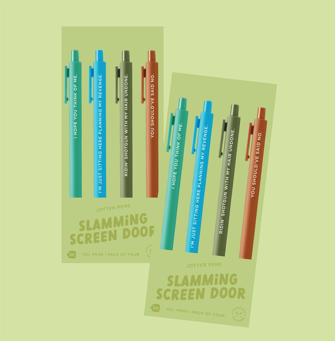 Swiftie Jotters 4 Pack Slamming Screen Door - Beau Kisses