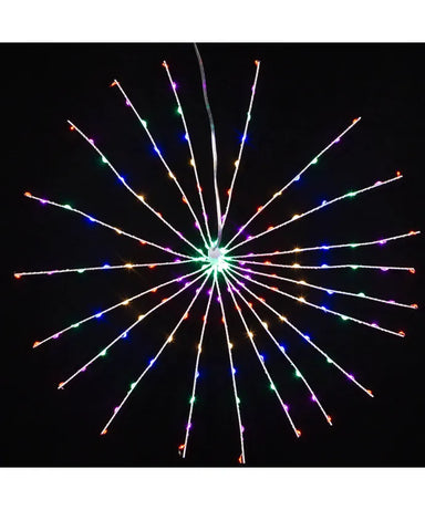 160-Light Multicolored Starburst 15.74" - Beau Kisses