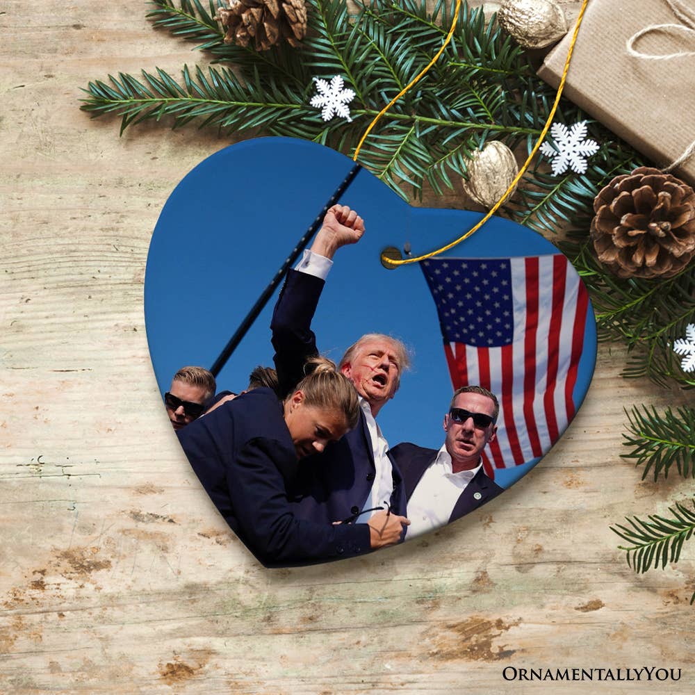 Donald Trump Failed Attempt 2024 Support Ornament