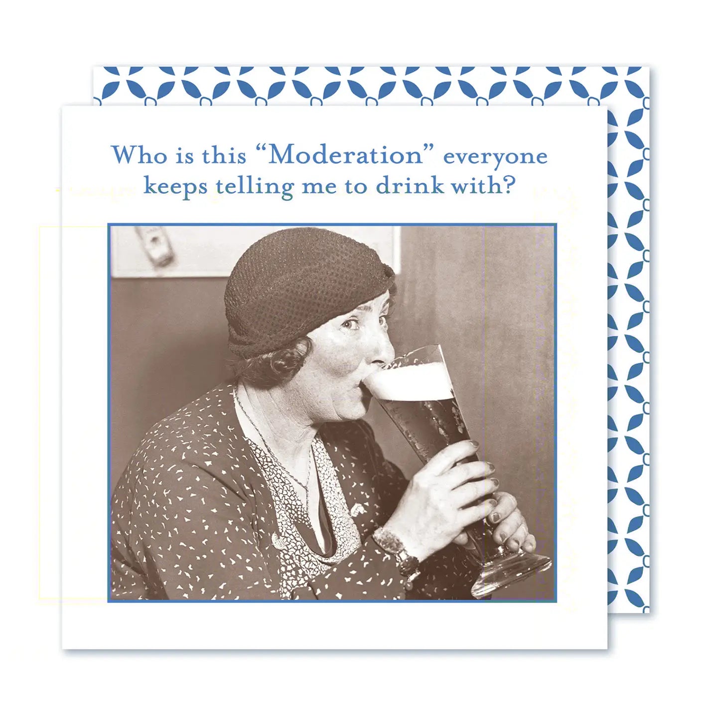 Who Is This "Moderation" Beverage Napkin - Beau Kisses