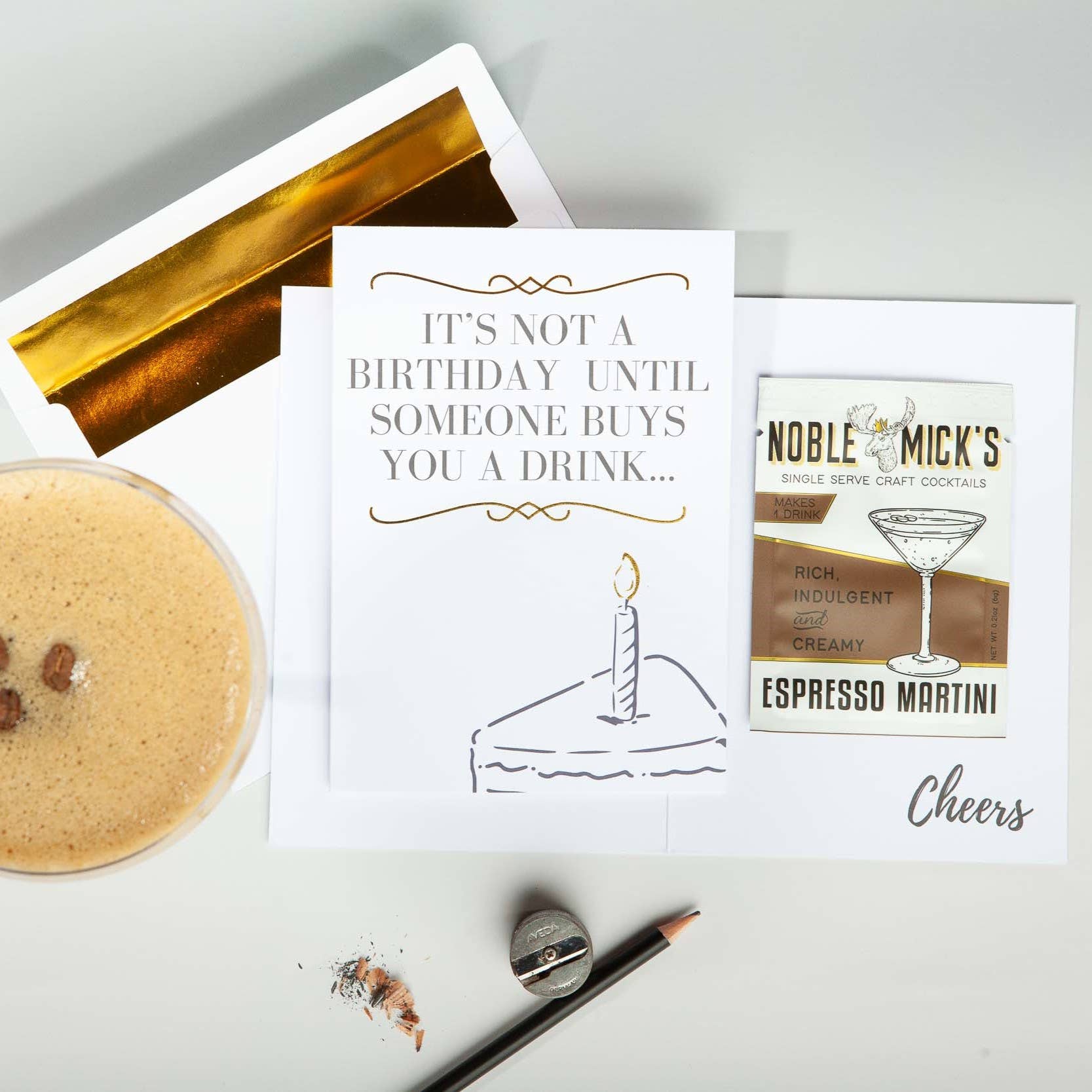 It's Not A Birthday Espresso Martini Card