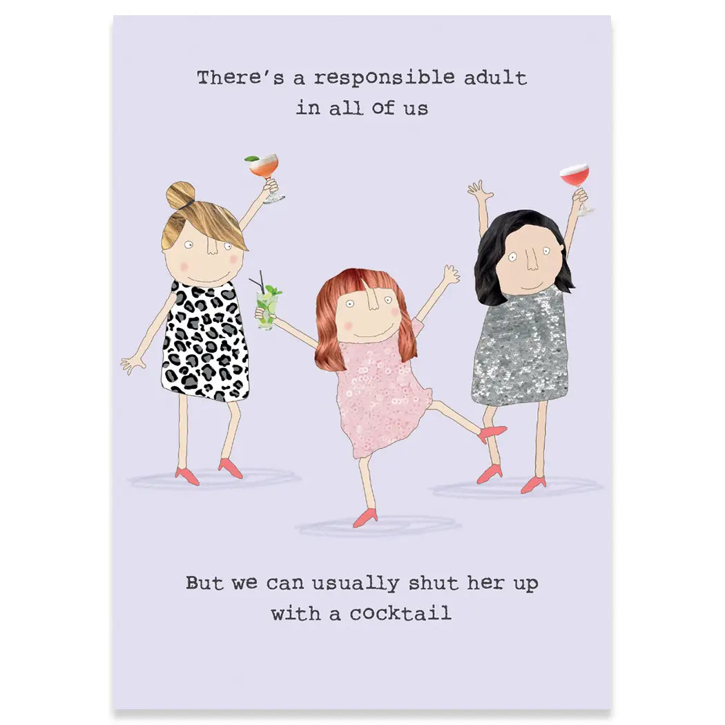 Responsible Girl Birthday Card - Beau Kisses