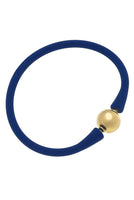 Bali 24K Gold Plated Ball Bead Silicone Bracelet - Beau Kisses