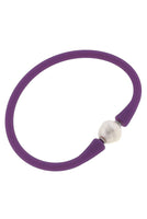 Bali Freshwater Pearl Silicone Bracelet - Beau Kisses