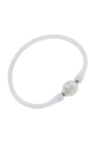 Bali Freshwater Pearl Silicone Bracelet - Beau Kisses