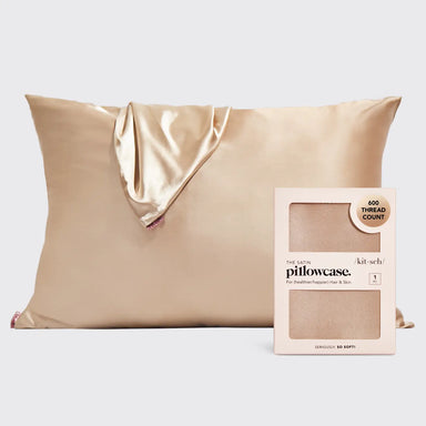 Satin Pillowcase Standard Champagne - Beau Kisses