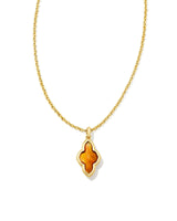 Kendra Scott Abbie Short Pendant Necklace Gold On Sale Now