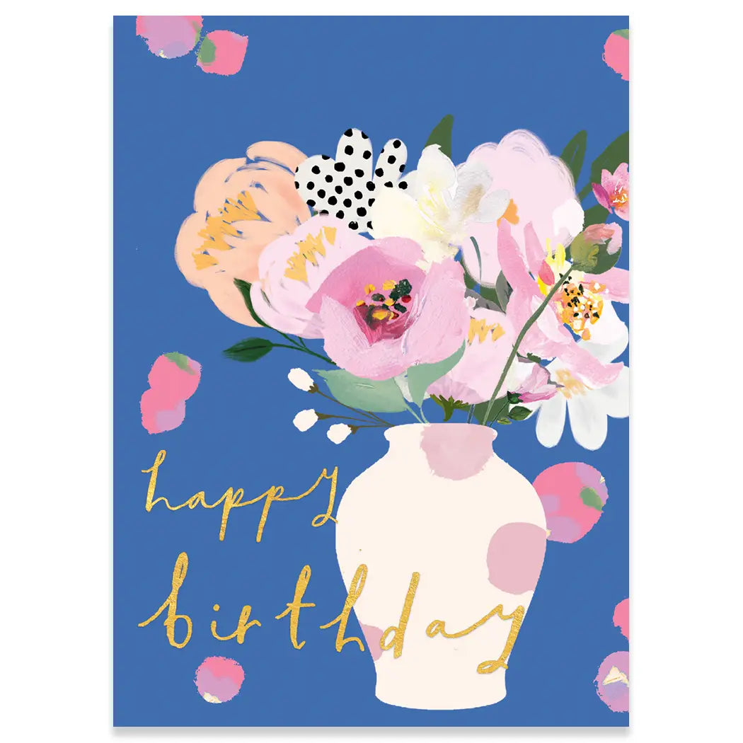 Birthday Birthday Flowers Vase - Beau Kisses