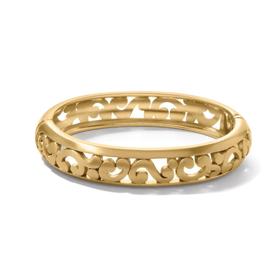 Contempo Medium Hinged Bangle Gold