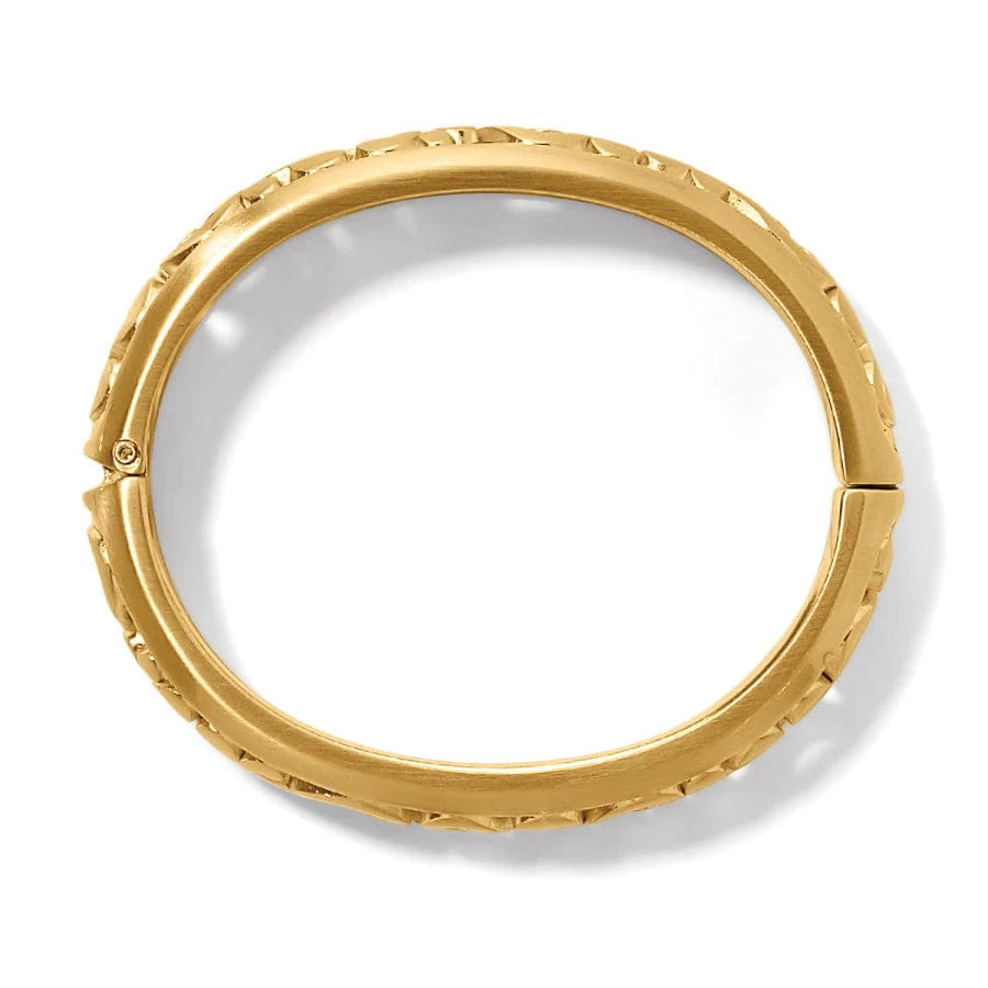 Contempo Medium Hinged Bangle Gold