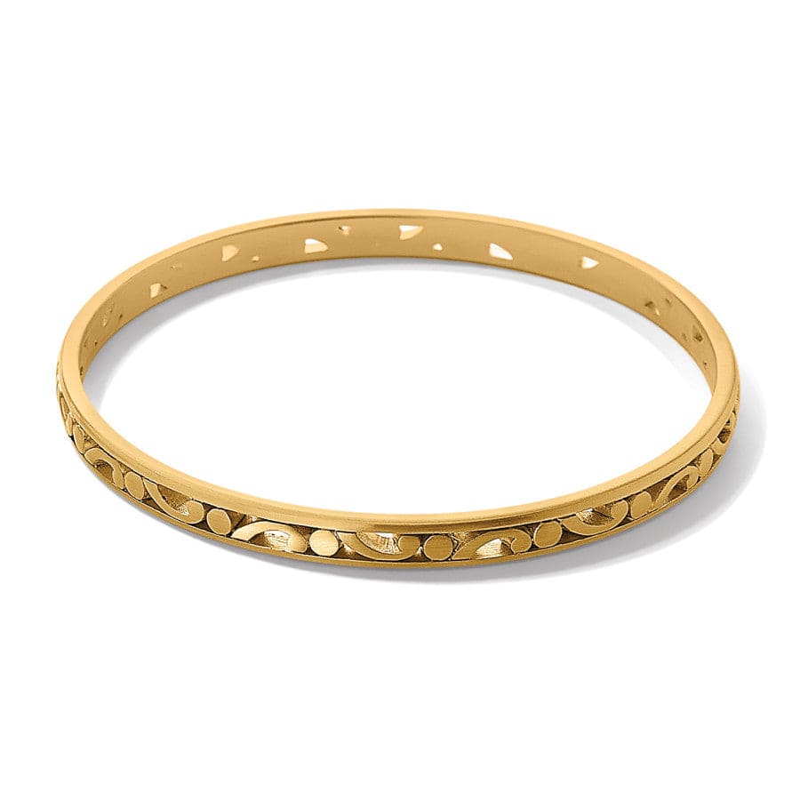 Contempo Slim Bangle Brushed Gold