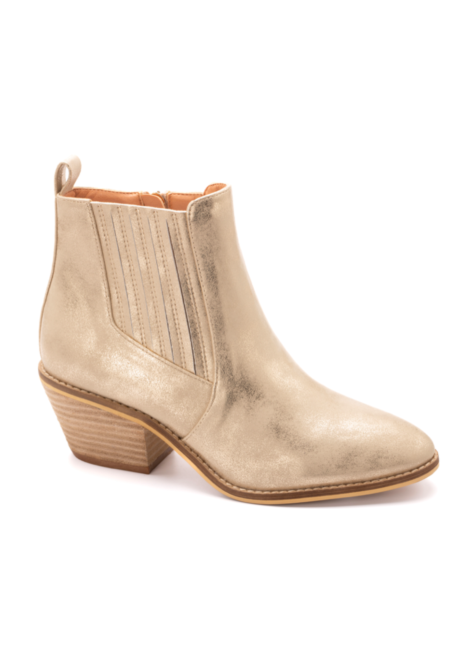Corky's Potion Bootie In Gold Metallic