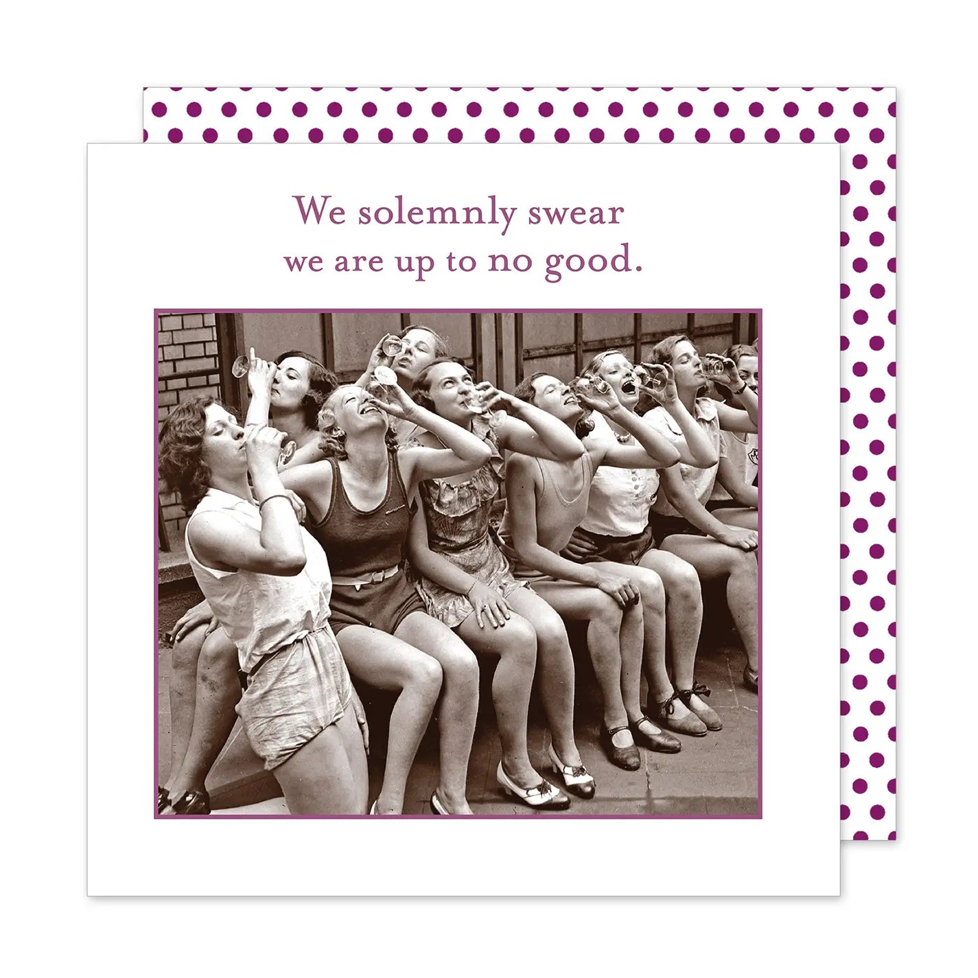 We Solemnly Swear Beverage Napkin - Beau Kisses