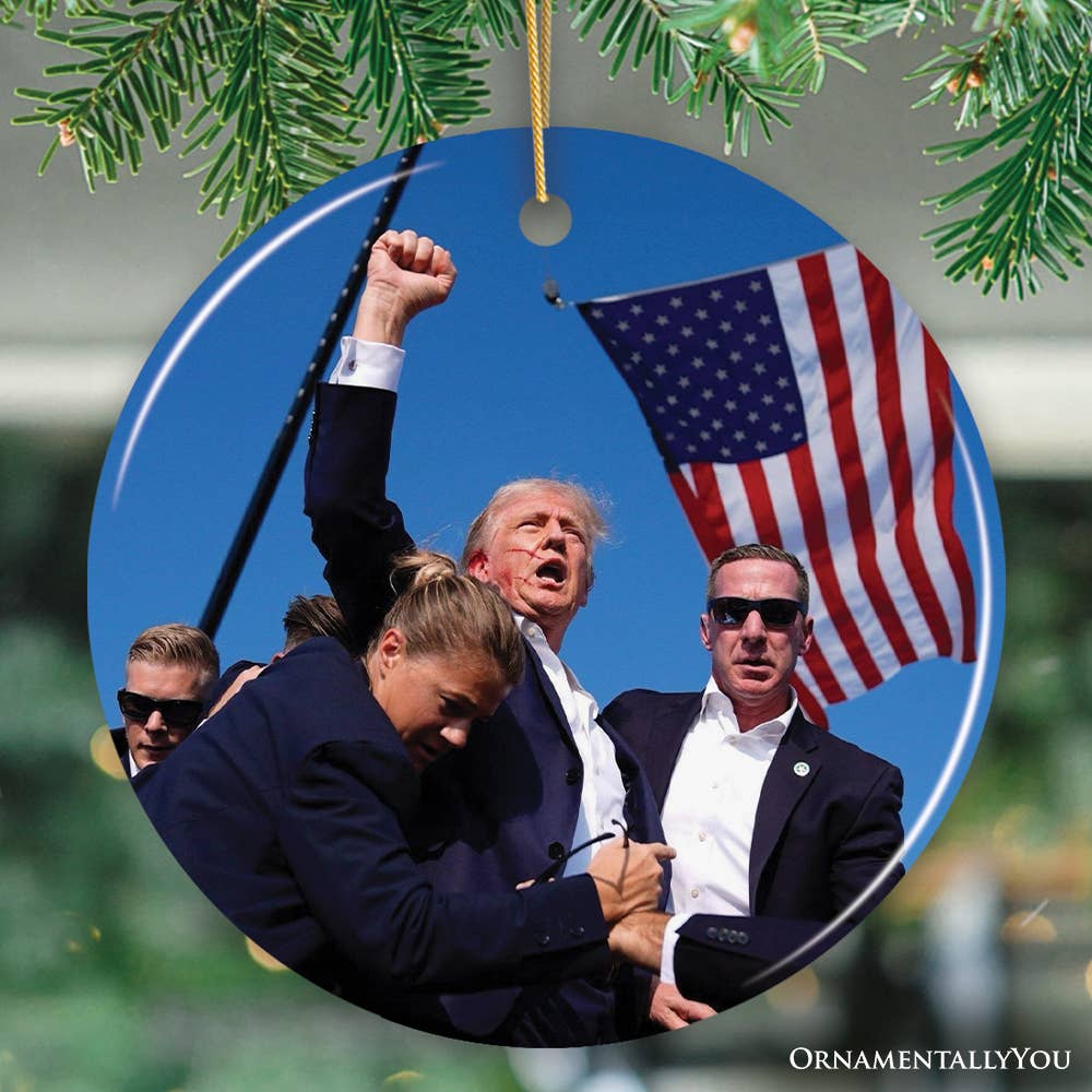 Donald Trump Failed Attempt 2024 Support Ornament