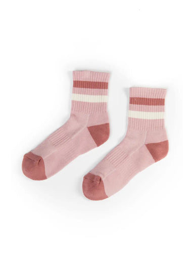 Color Block Stripe Crew Socks - Beau Kisses