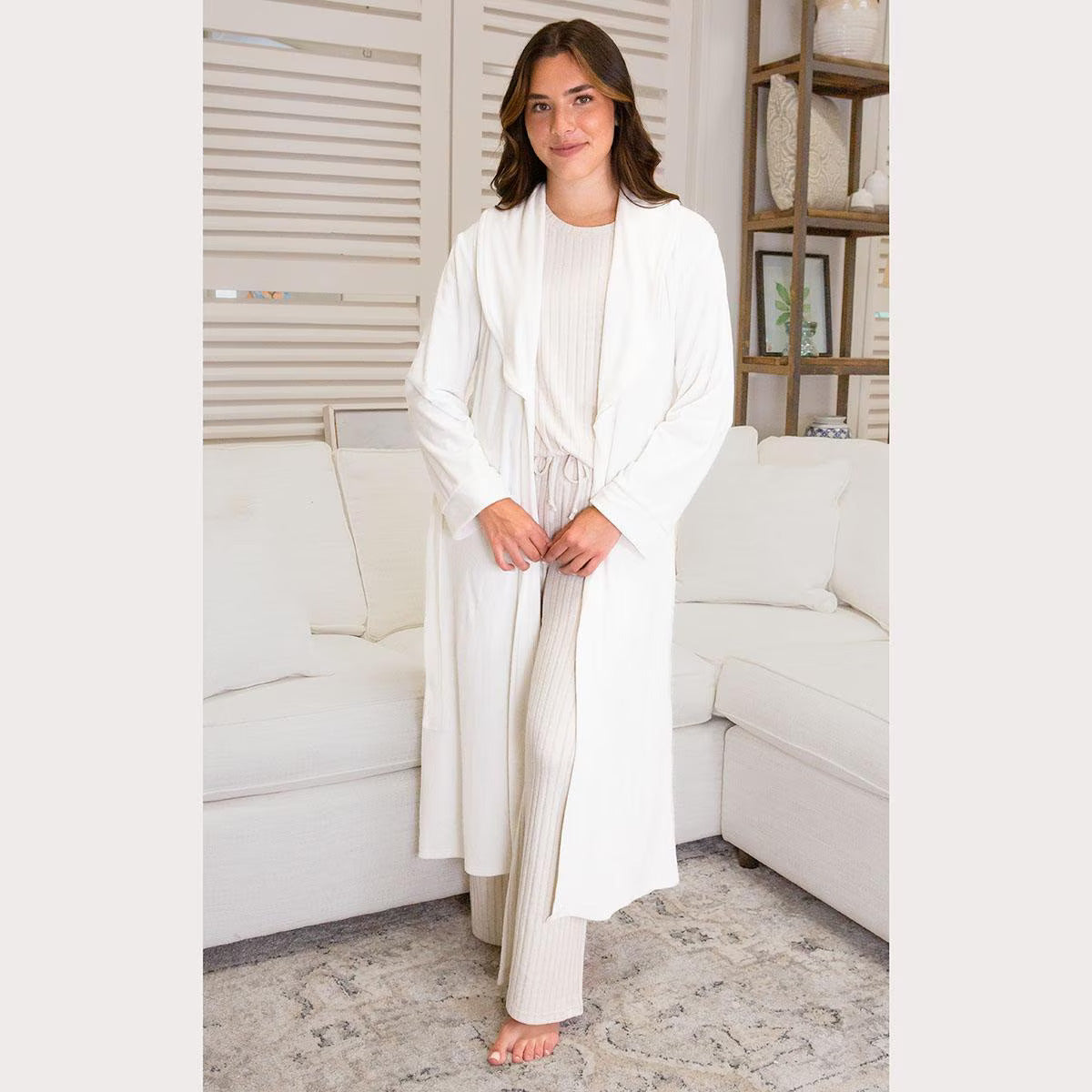 Classic Harbin Robe Soft White